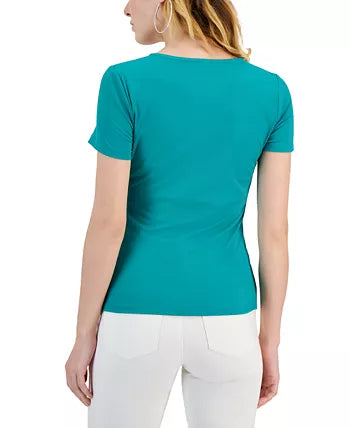 Macy's- Women's Ribbed Square-Neck Top, Created for Macy's