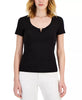 Macy's- Women's Ribbed Square-Neck Top, Created for Macy's