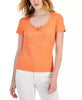 Macy's- Women's Ribbed Square-Neck Top, Created for Macy's