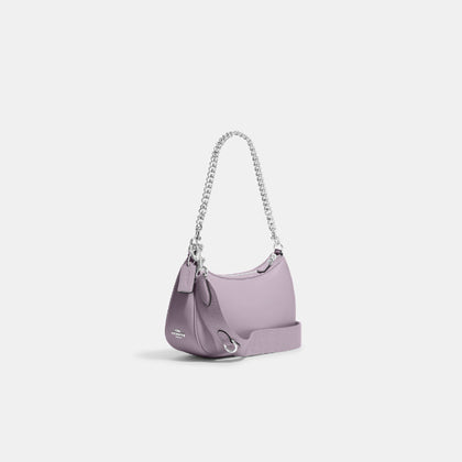 Coach- Teri Shoulder Bag With Signature Quilting (Silver/Mist)