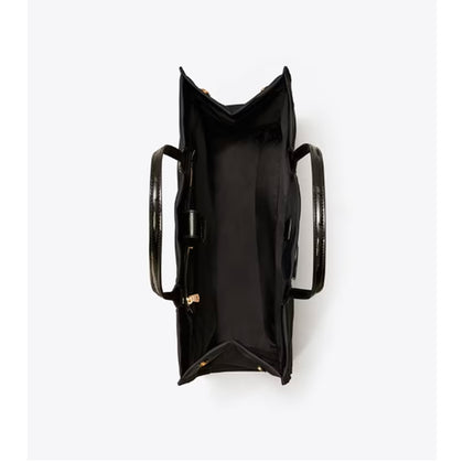 Tory Burch- Ella Patent Tote Bag (Black)