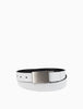 Calvin Klein- Saffiano Reversible Plaque Buckle Belt