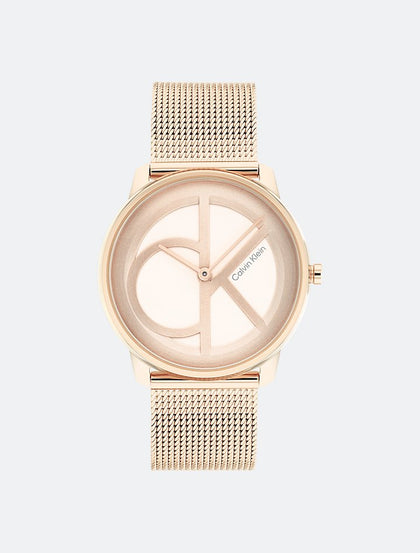 Calvin Klein- CK Mesh Bracelet 35mm Watch - Carnation Gold