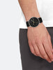 Calvin Klein- Slate Leather Strap 43mm Watch - Black