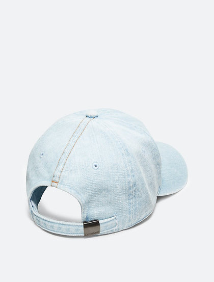 Calvin Klein- Denim Monogram Logo Cap - Light Washed Denim