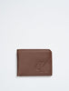 Calvin Klein- Pebble Leather Slim Bifold Wallet - Brown Powder