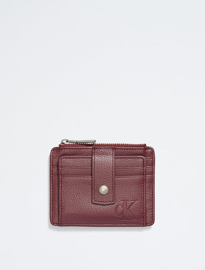 Calvin Klein- All Day Snap Wallet - Deep Rouge