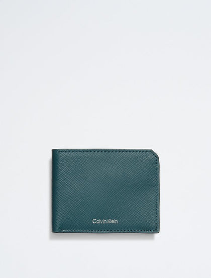 Calvin Klein- Saffiano Leather Slim Bifold Wallet - Ponderosa Pine