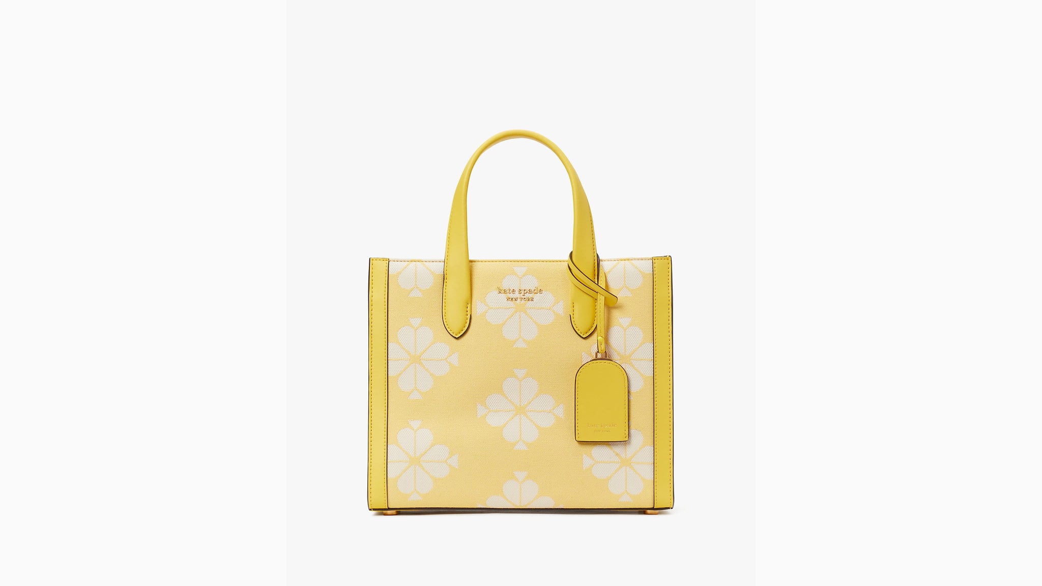 Spade Flower Two Tone Canvas Manhattan Small Tote