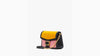 Kate Spade- Katy Colorblocked Suede Flap Chain Crossbody - Black Multi