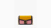 Kate Spade- Katy Colorblocked Suede Flap Chain Crossbody - Black Multi