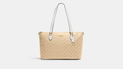 Coach- Gallery Tote In Signature Canvas