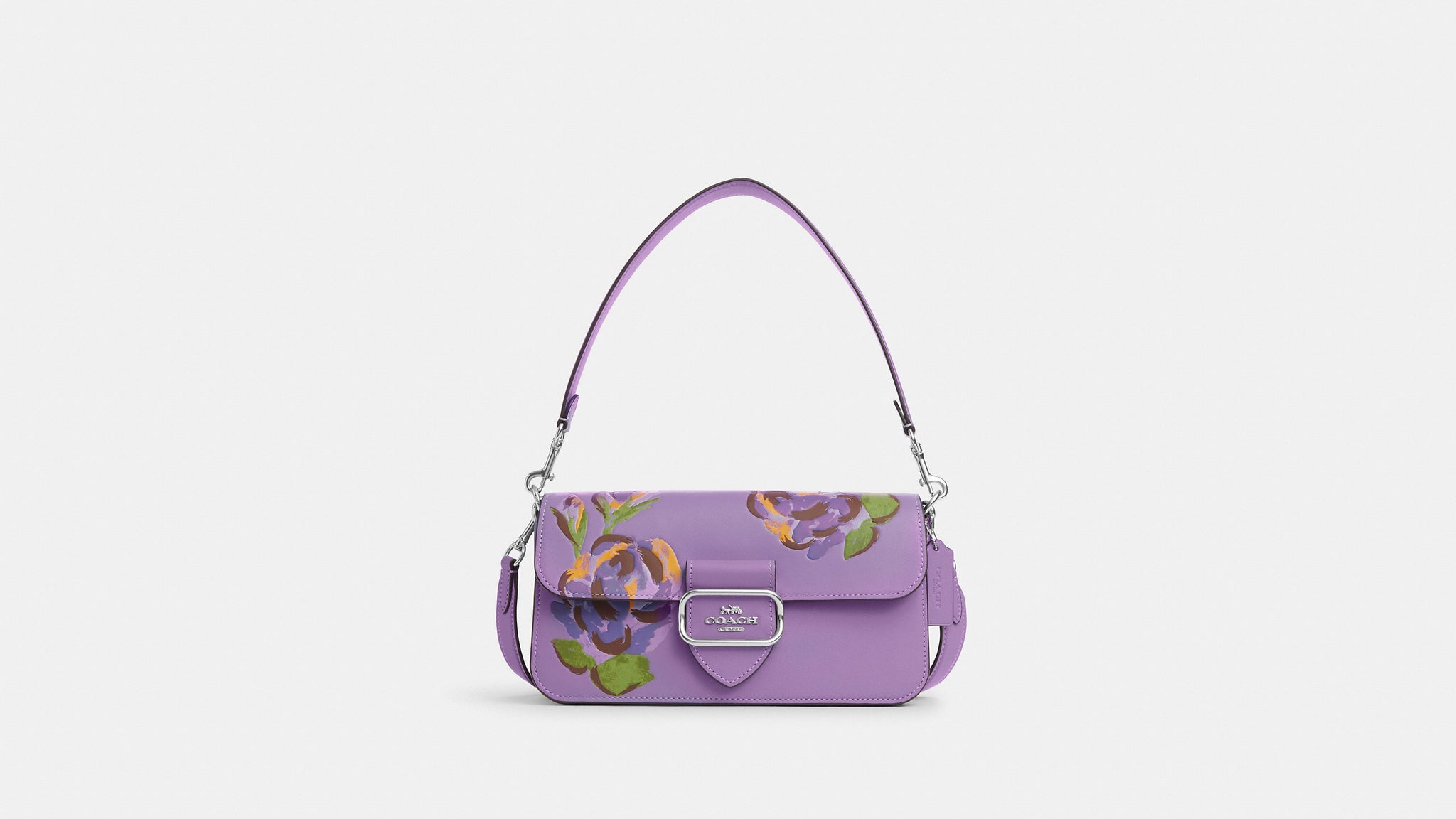 Prada Magenta Roses Shoulder Bag - shop 