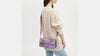 Coach- Morgan Shoulder Bag With Rose Print - Silver/Iris Multi