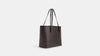 Coach- City Tote In Signature Canvas With Rose Print - Silver/Brown/Iris Multi