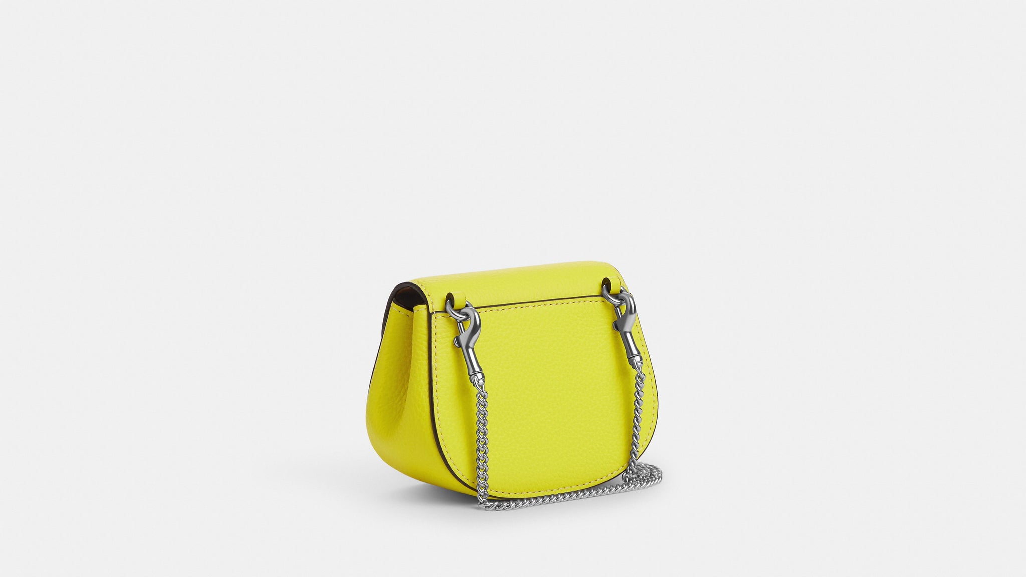 Neon yellow coach purse deals