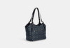 Coach- Meadow Shoulder Bag In Signature Canvas -  Silver/Denim/Midnight Navy