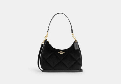 Coach- Teri Hobo With Quilting - Gold/Black