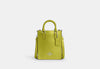 Coach- North South Mini Tote - Silver/Metallic Citrine