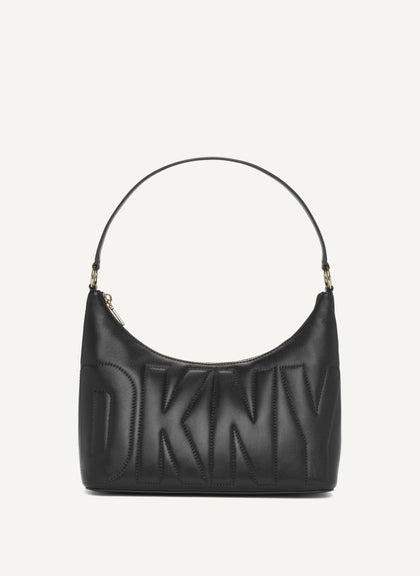 DKNY- Elsa Top-Zip Hobo (Black/Gold)