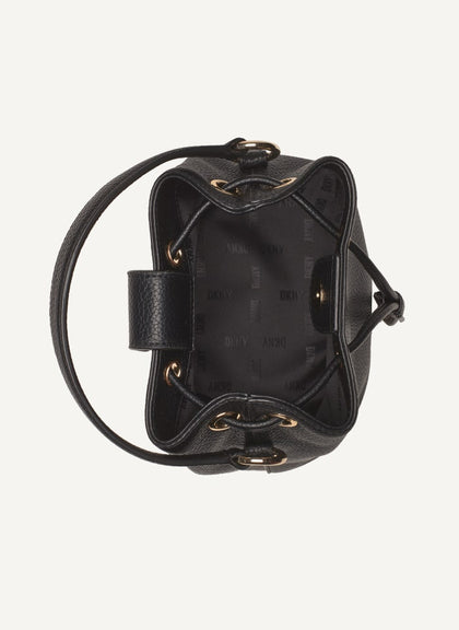 DKNY- Inessa Bucket Bag (Black/Gold)