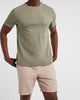 Express- Solid Slub Crew Neck Pocket T-Shirt