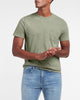 Express- Solid Slub Crew Neck Pocket T-Shirt