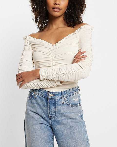 express off the shoulder top