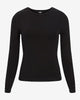 Express- Supersoft Crew Neck Long Sleeve Tee - Pitch Black 58