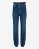 Express- Super High Waisted Elastic Waist Jogger Jeans