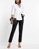 Express- Editor Super High Waisted Straight Ankle Pant - Pitch Black 58