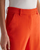 Express- Editor Mid Rise Relaxed Trouser Pant - Bright Orange 1238