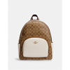 Coach- Im/Khaki/Chalk Large Court Backpack In Signature Canvas