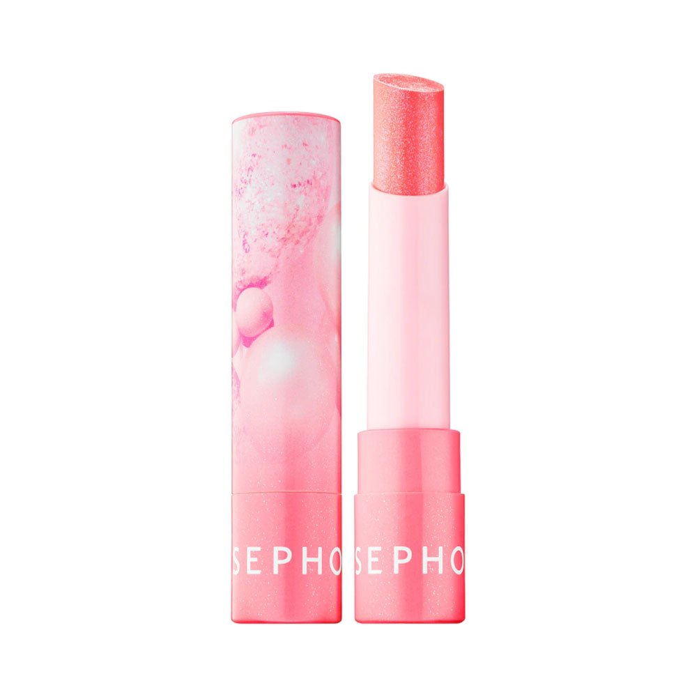 Sephora- #LIPSTORIES Lip Balm - Time to Party - iridescent soft coral,  0.1 oz/ 3 g