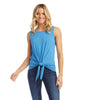 Karen Kane- Tie-Front Tank (CAPRI BLUE)