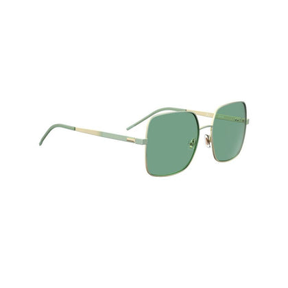 Hugo Boss- Green sunglasses with pyramid-shaped hardware