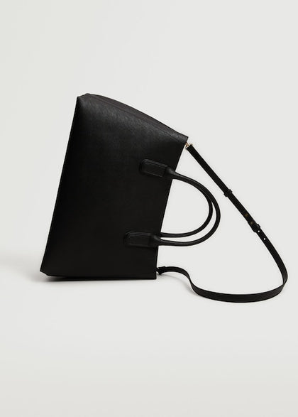 MANGO- Shopper Bag With Handles (Black)