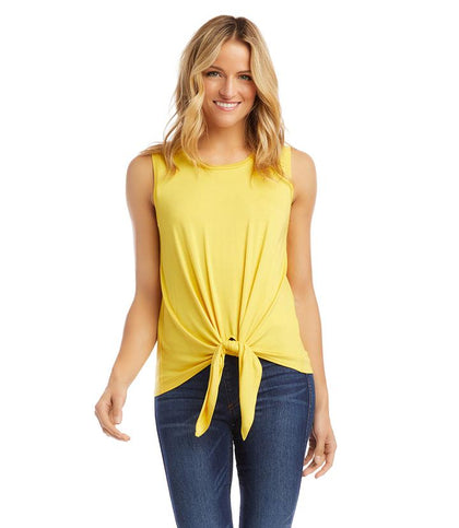 Karen Kane- Tie-Front Tank (LEMON)