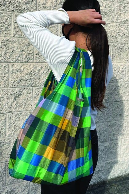 Lacausa- STANDARD BAGGU (PLAID GREEN)