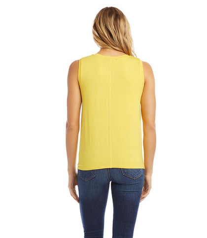 Karen Kane- Tie-Front Tank (LEMON)