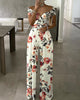 Chicme- Floral Print Short Sleeve Wide Leg Jumpsuit (MULTICOLOR)