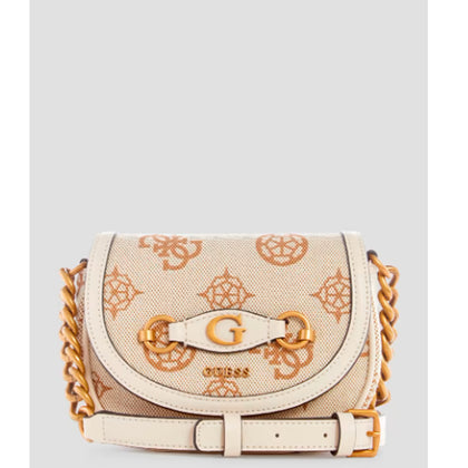 Guess- Izzy Logo Mini Crossbody (Orange/Bright Orange Selected)