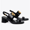 Tory Burch- Eleanor Heel Sandal - Perfect Black