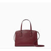 Kate Spade- Perry Leather Medium Satchel (Deep Berry)