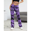 Romwe- Lace Up Tie Dye Pants