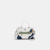 Coach- Rowan Satchel In Signature Canvas With Trompe L'oeil Print (Silver/Glacierwhite Multi)