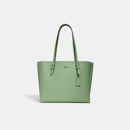 Coach- Mollie Tote (Silver/Pale Pistachio)