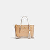 Coach- Mollie Tote 25 In Straw (Gold/Chalk Multi)