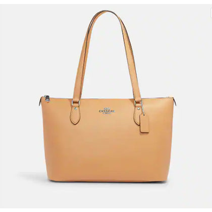 Coach- Gallery Tote - Silver/Latte