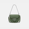 Coach- Morgan Saddle Bag (Silver/Dark Sage)